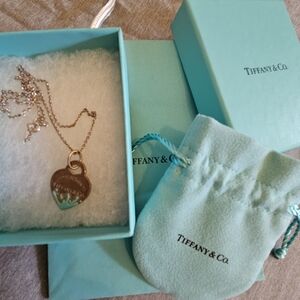Tiffany & Co. Silver Heart Tag Necklace